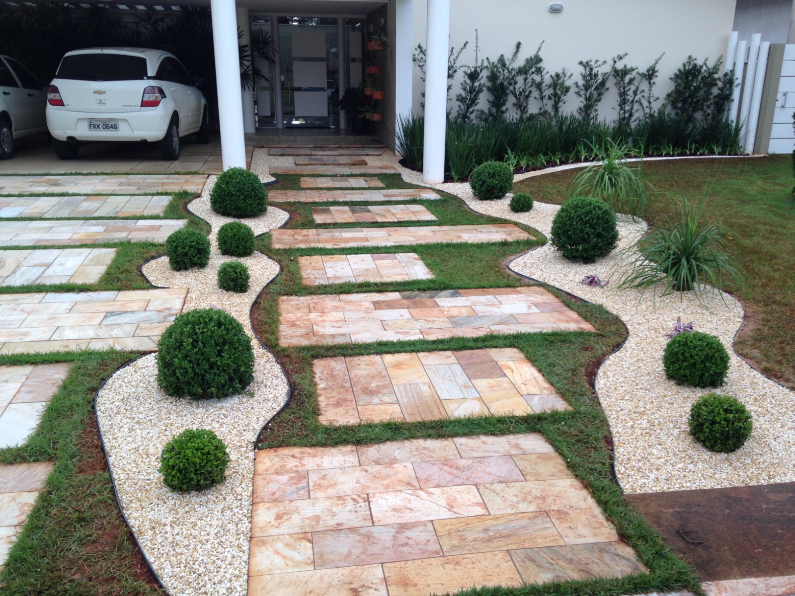 Equipe de paisagismo